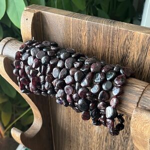 Garnet tumble bracelet